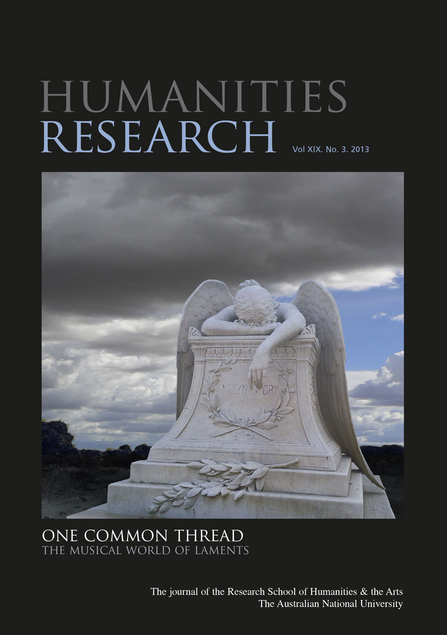 Humanities Research: Volume XIX No. 3. 2013