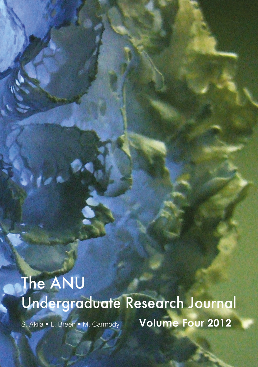 ANU Undergraduate Research Journal: Volume Four, 2012