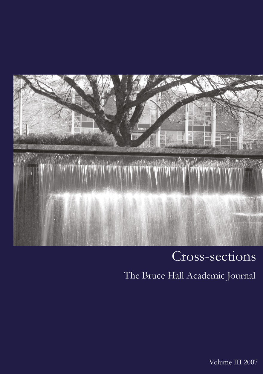 Cross-sections, The Bruce Hall Academic Journal: Volume III, 2007