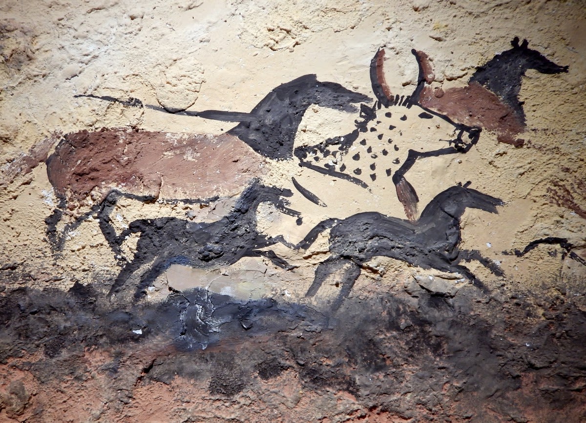 Animal painting of Lascaux caves