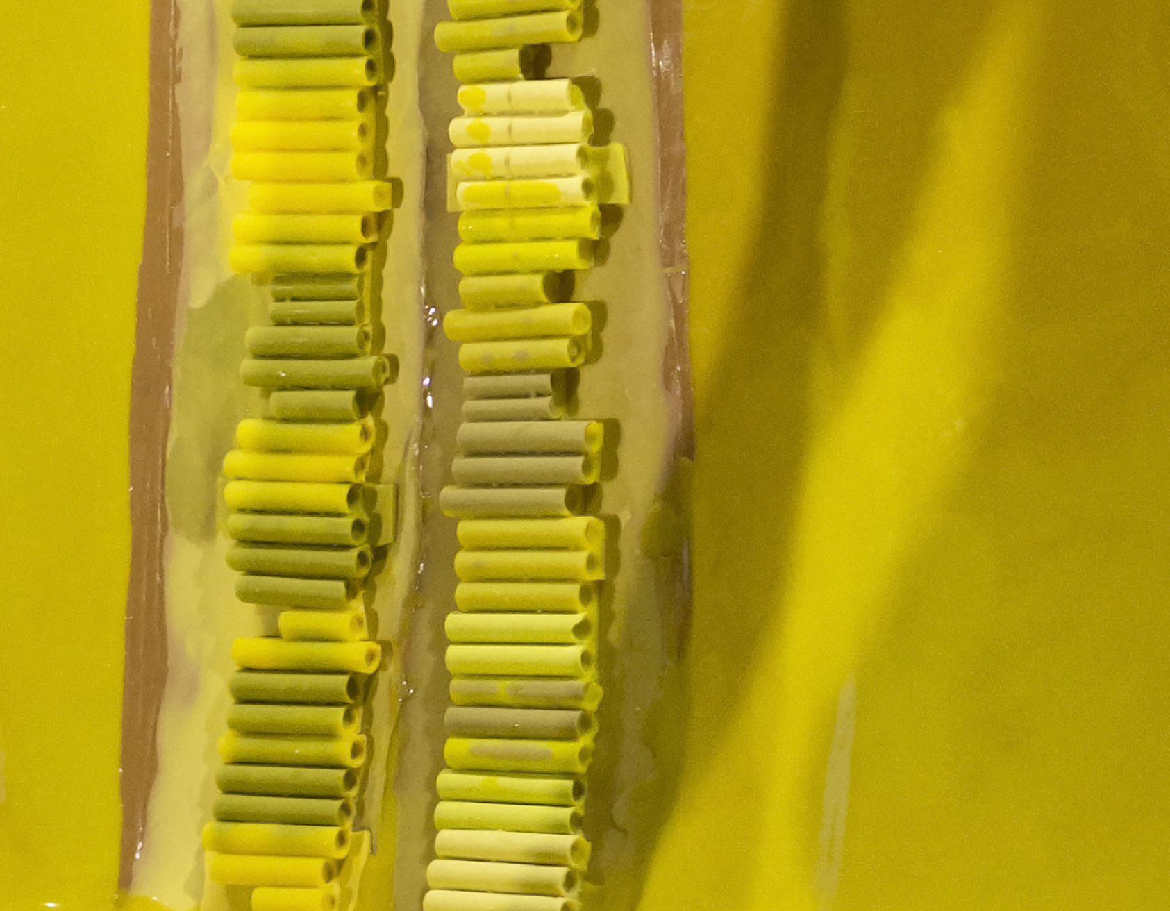 Yellow Phelgm (from "Pore," Martha Friedman, 2015)
