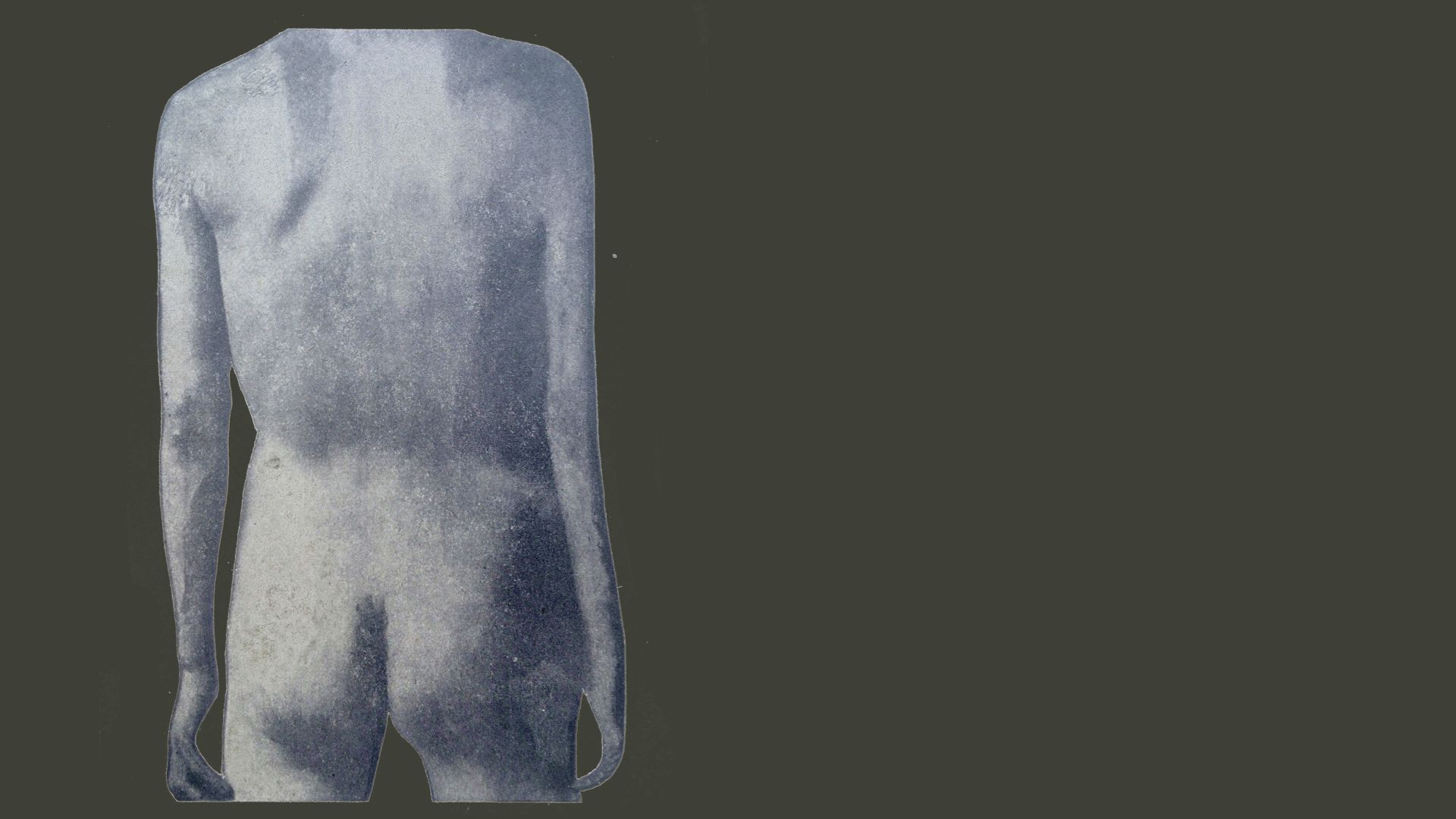 man's bare back