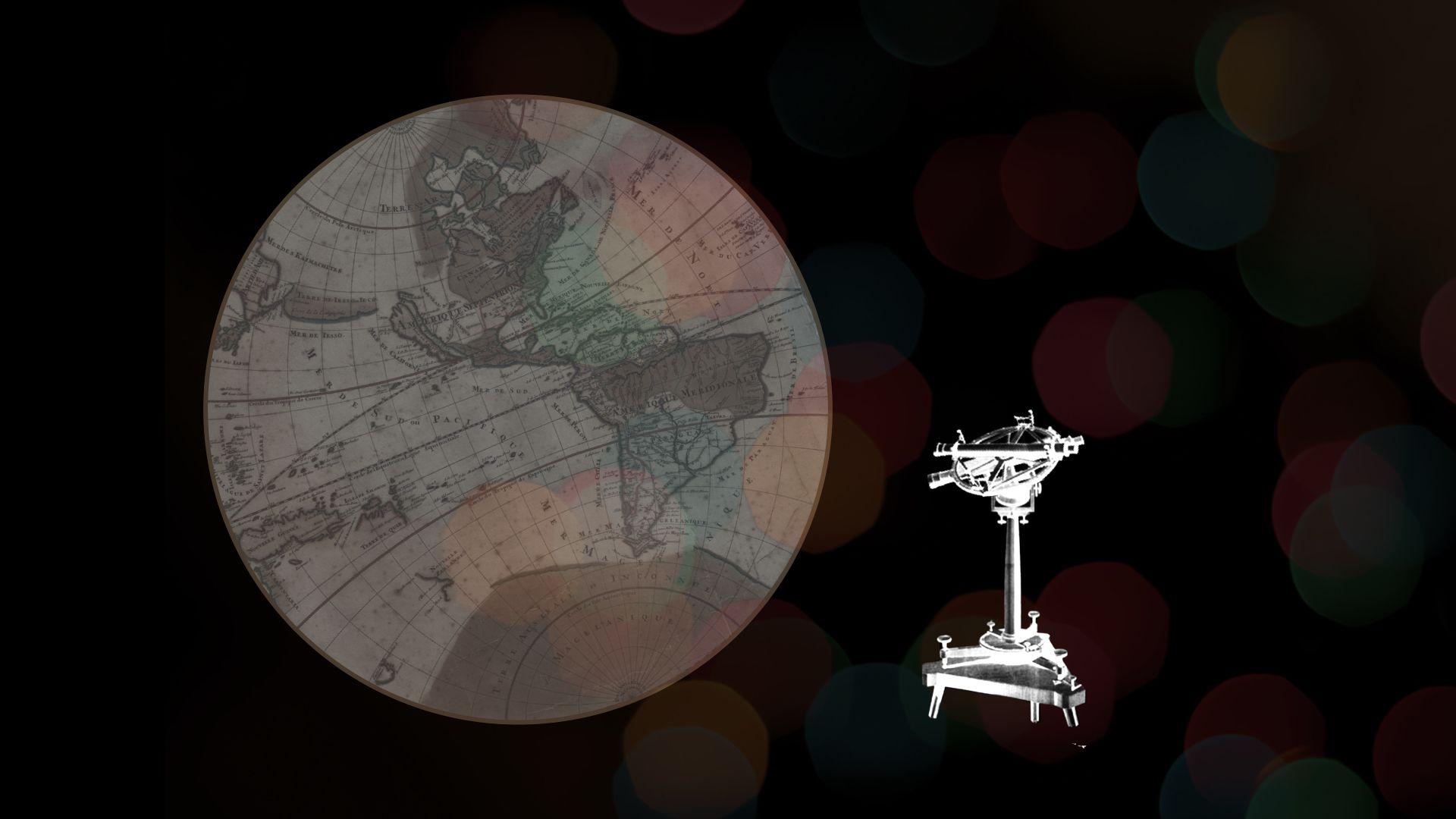 Globe and surveying instrument