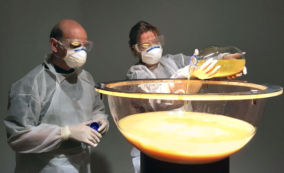 Figure 15. Installation of Blender, for 'New Romance: Art and the Posthuman' 2016, curated by Anna Davis. Photograph by Jaden J. Hastings.