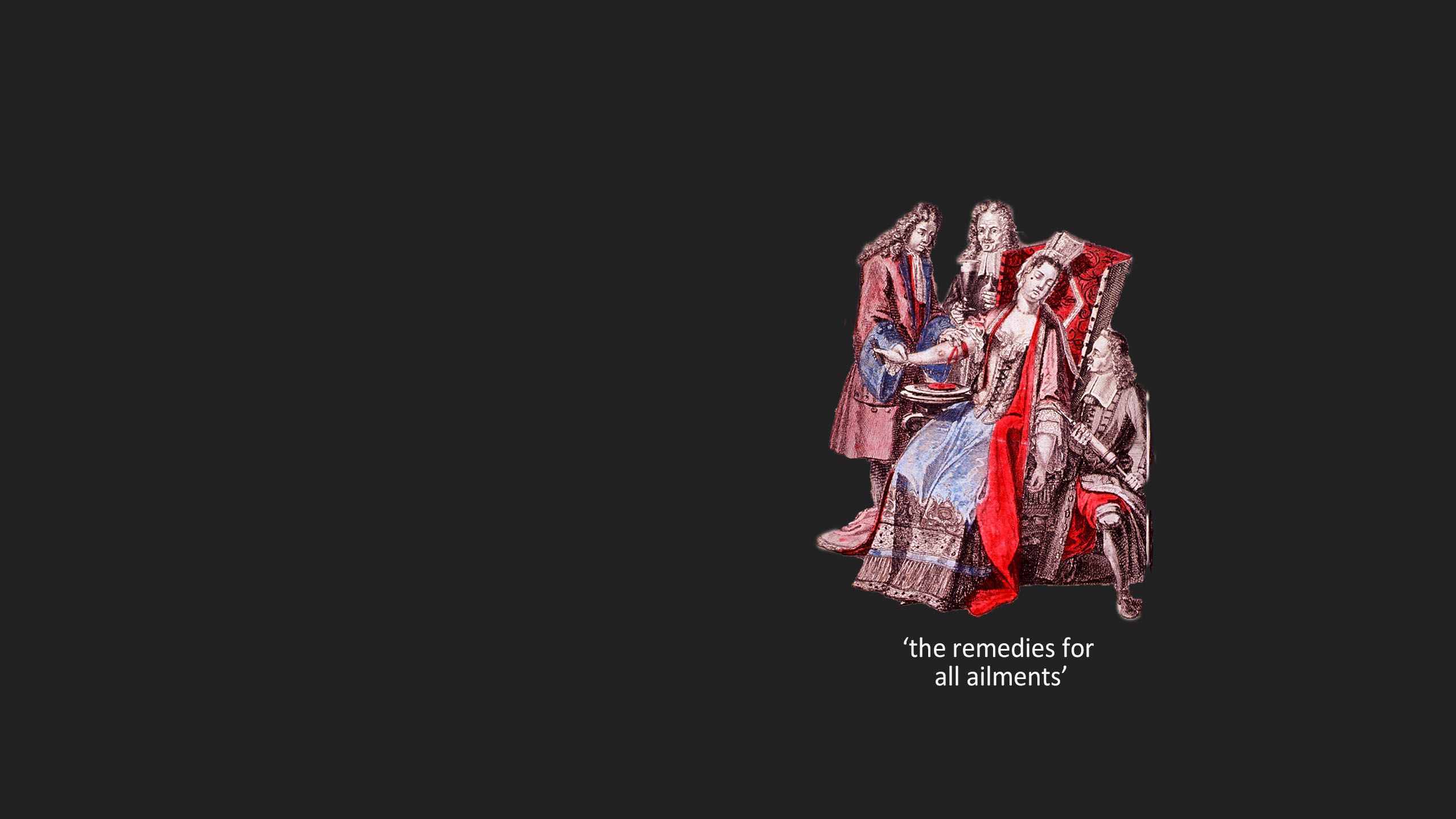 Eighteenth century image of a woman being bloodlet