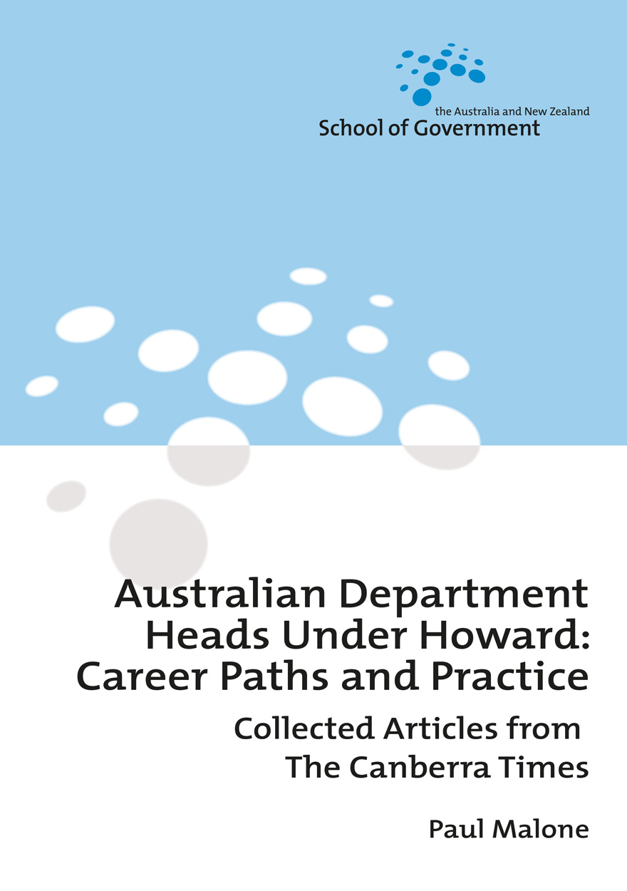 Australian Department Heads Under Howard: Career Paths and Practice