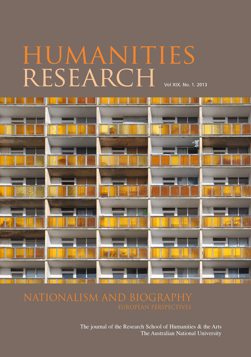 Humanities Research Journal Series: Volume XIX No. 1. 2013