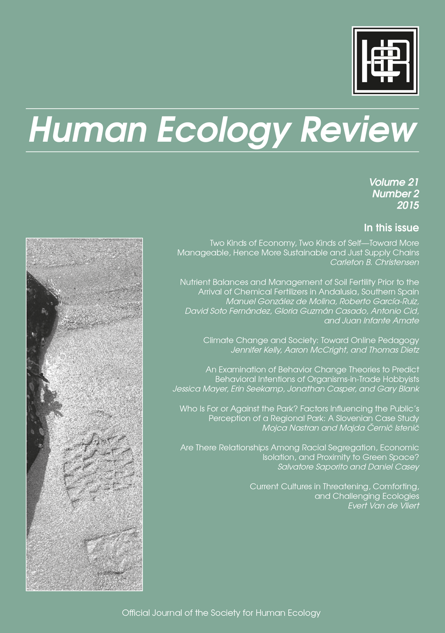 Human Ecology Review: Volume 21, Number 2