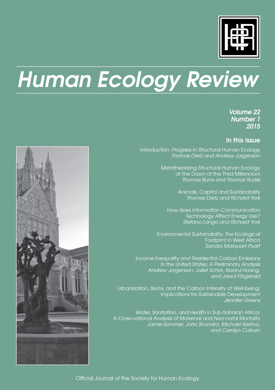 Human Ecology Review: Volume 22, Number 1