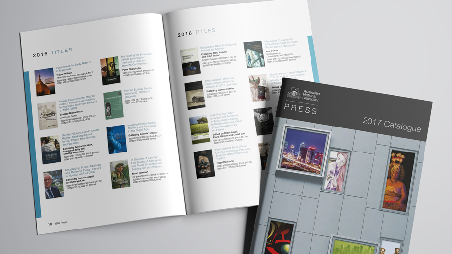 ANU Press 2017 catalogue